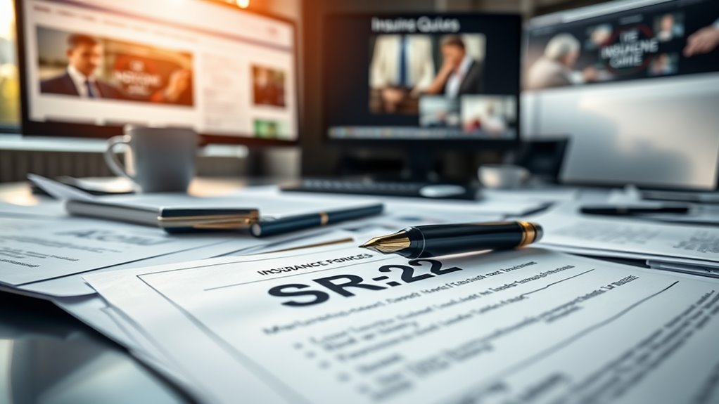 sr 22 insurance filing process